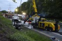 VU Gefahrgut LKW umgestuerzt A 4 Rich Koeln Hoehe AS Gummersbach P486